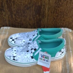 Vans Slip On Color Me Sneakers Missy Girls Size 5